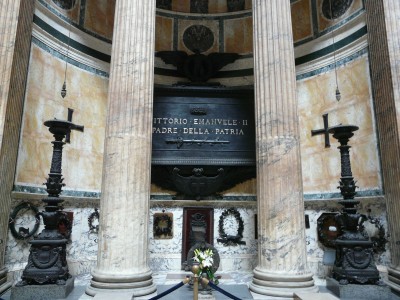 La tombe de Victor Emanuel II dans le panthéon