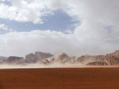 Wadi Rum après la pluie
