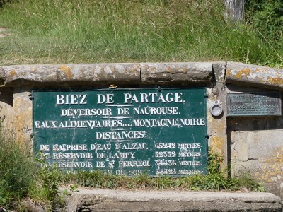Le biez du partage des eaux à Naurouze